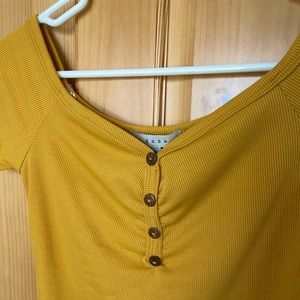 Never Worn Yellow Bodysuit